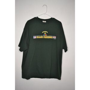 US Army Men's XXL Green Short Sleeve Graphic Print T-Shirt